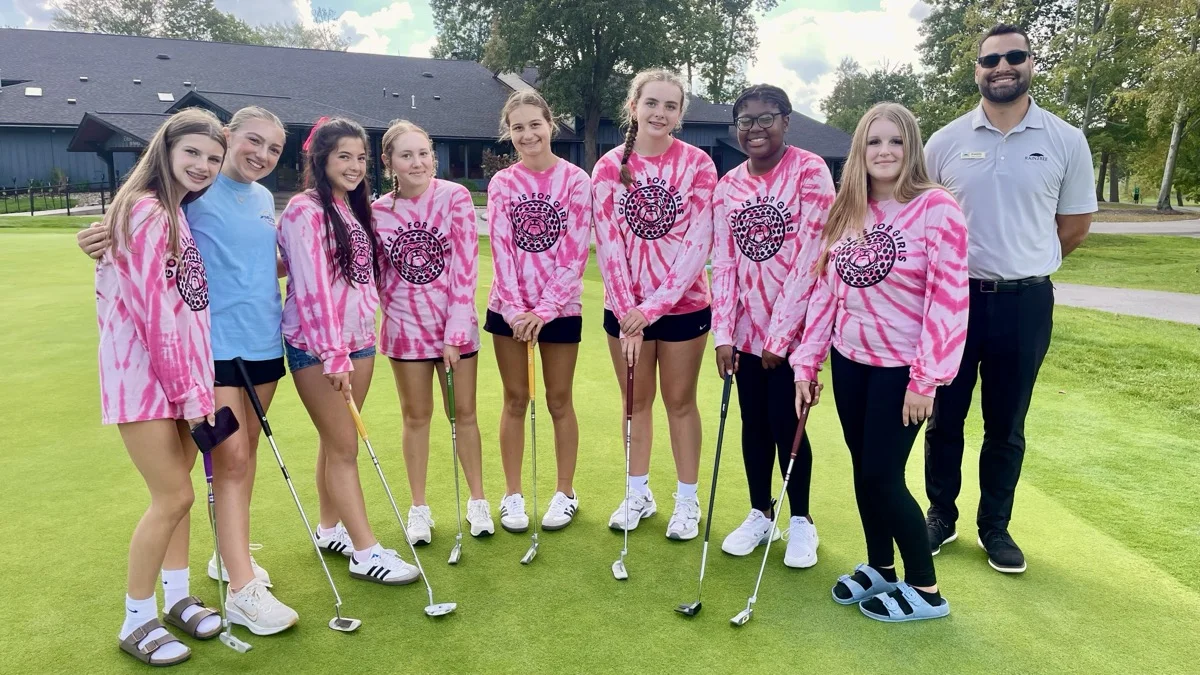 R.O.X. program students on the golf course