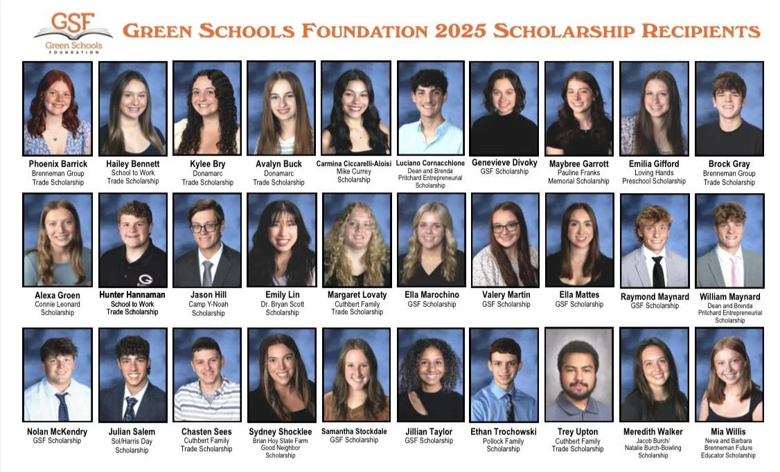 2025 Green Schools Foundation Scholarship Recipients