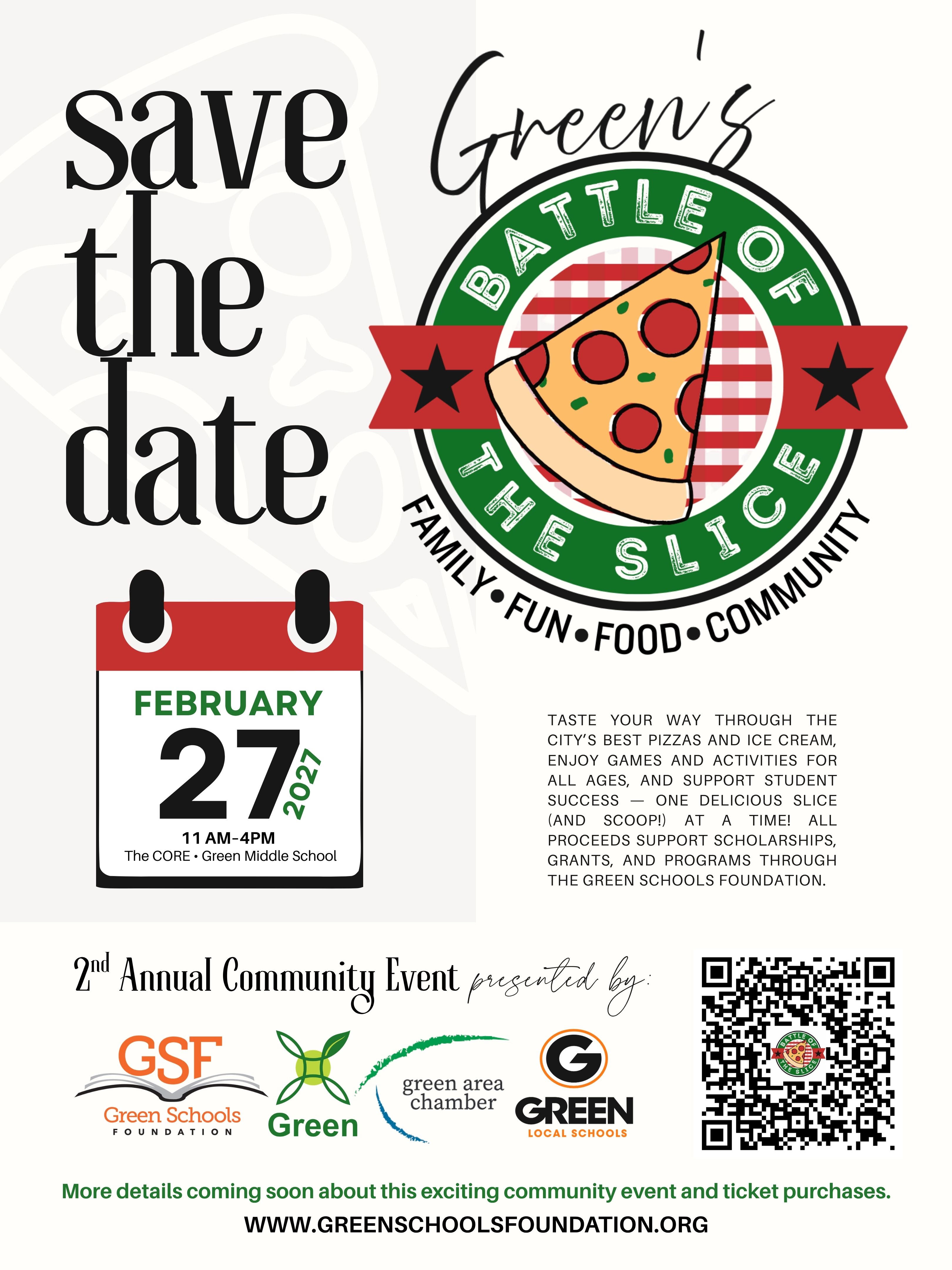 Save the Date — Battle of the Slice February 27, 2027